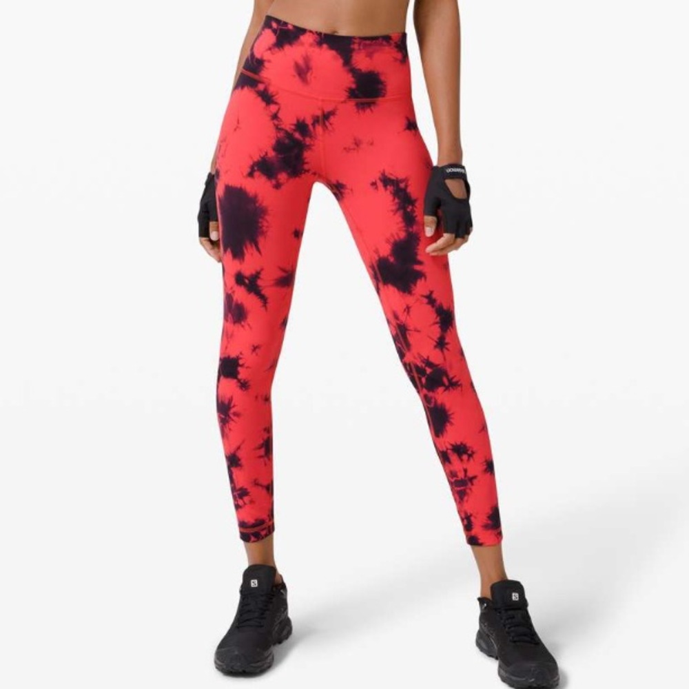 Lululemon Wunder Train High Rise Tie Dye Leggings - Size 8